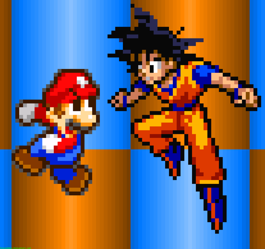 Mario x Goku.